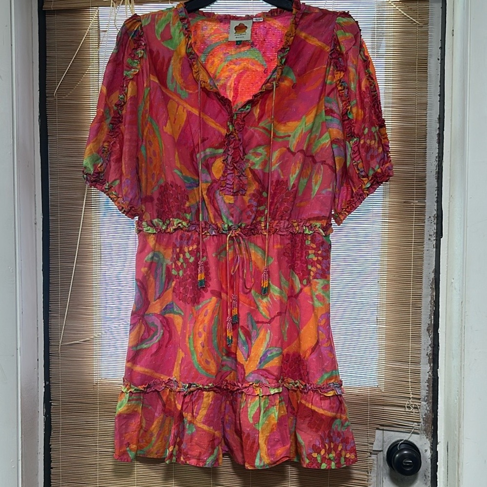 FARM Rio Ruffle Mini Dress - Picture 3 of 5